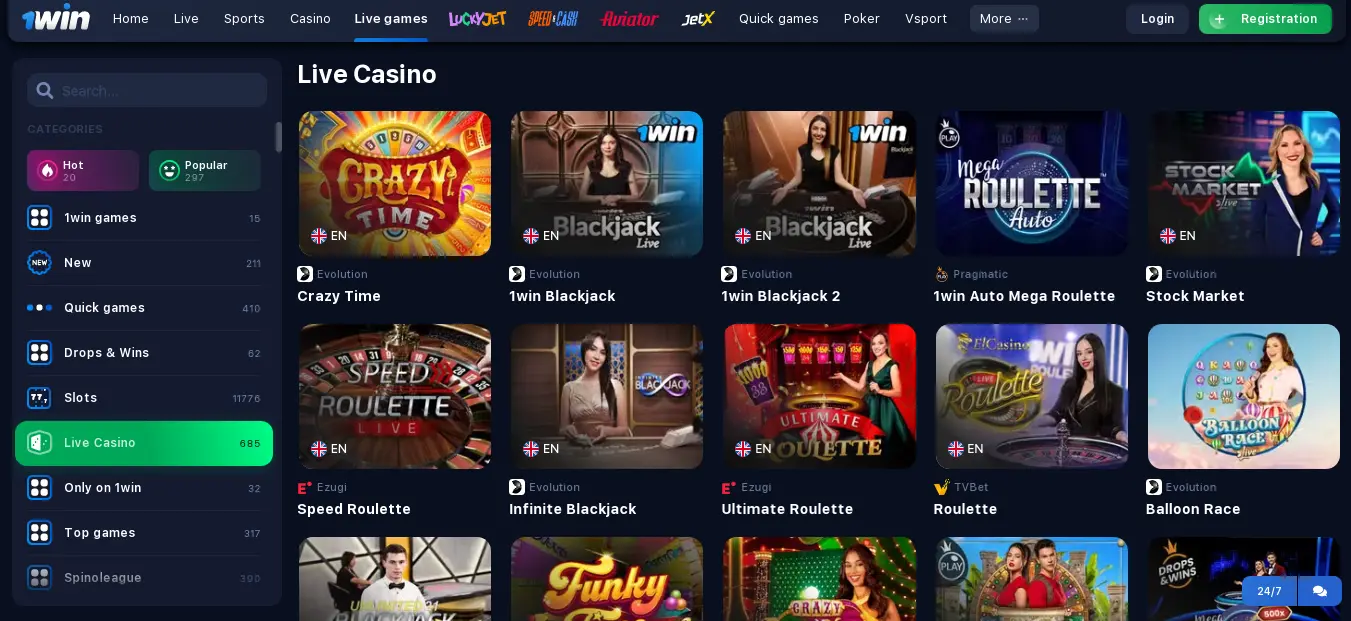 Live games