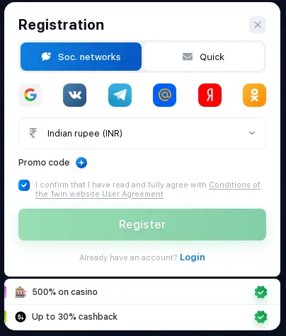 Sign up atonline casino